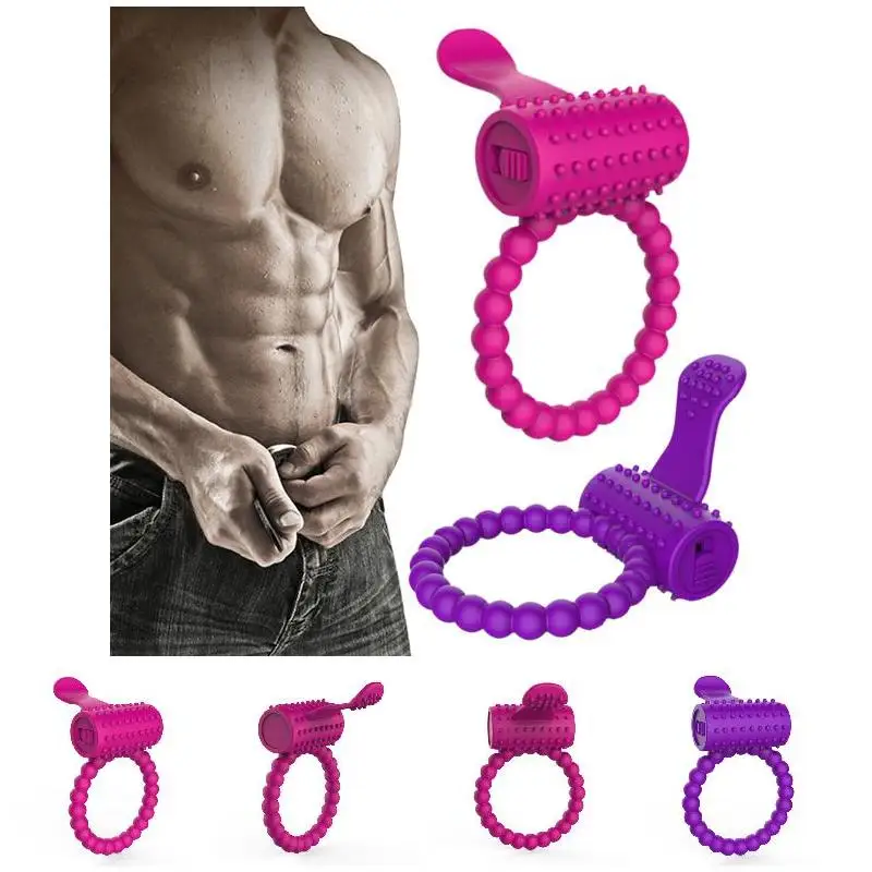 Zdjęcie produktu z kategorii wibratorów dla par - Men Vibrator Ring Penis Cock