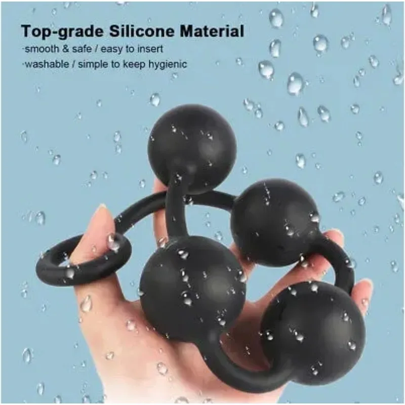Zdjęcie produktu z kategorii korków analnych - Silicone Big Anal Beads Balls