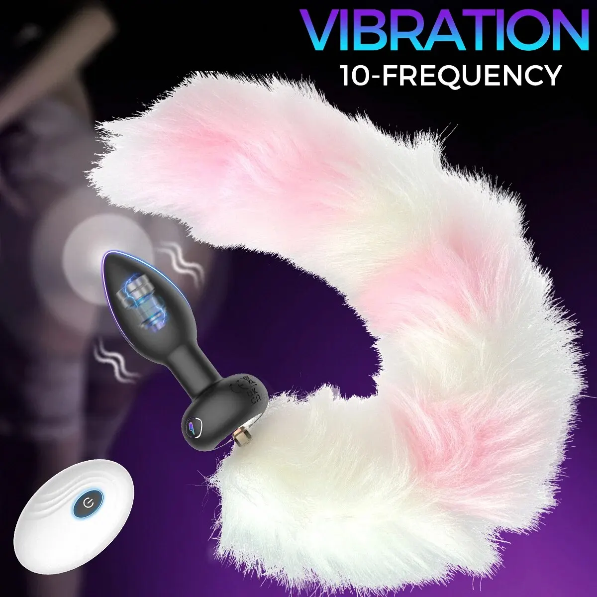 Zdjęcie produktu z kategorii wibratorów i stymulatorów - Fox Tail Vibrating Butt Plug