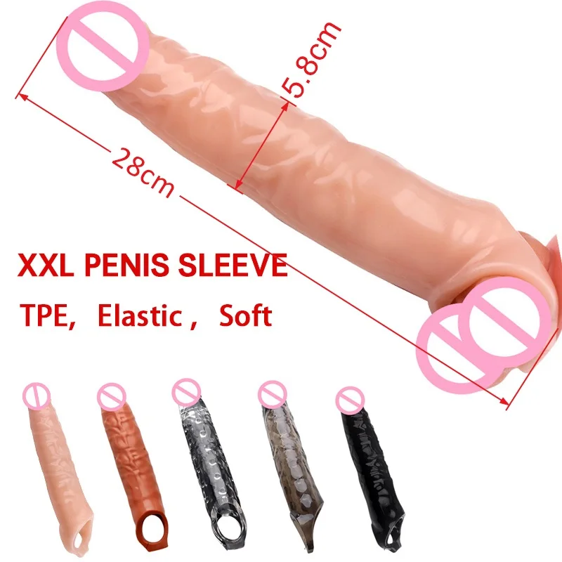 Zdjęcie produktu z kategorii nakładek na penisa - XXL 28cm Penis Sleeve For