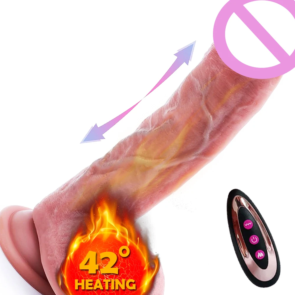 Zdjęcie produktu z kategorii wibratorów pchających - Realistic Heating Thrusting Dildo G