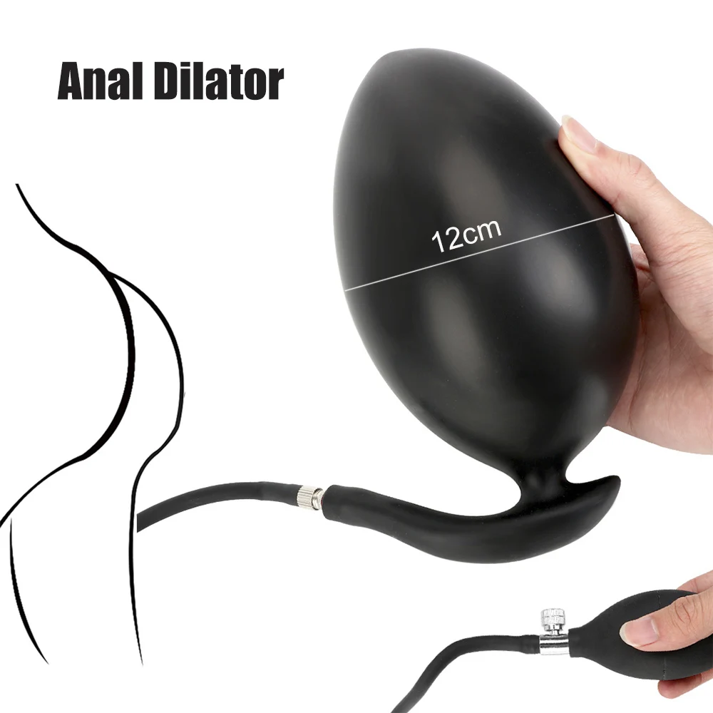 Zdjęcie produktu z kategorii korków analnych - Inflatable Dildos Anal Plug For