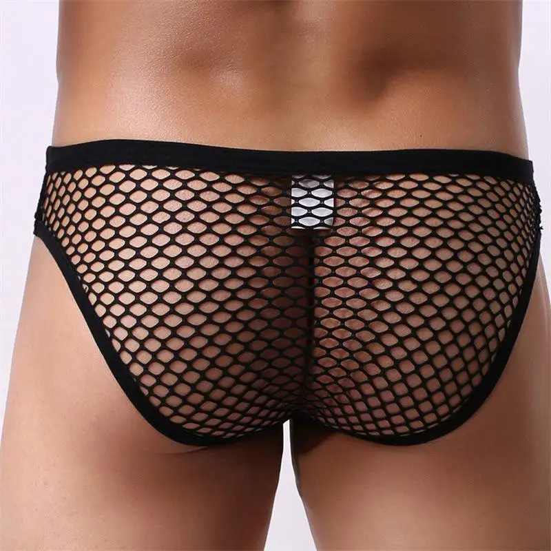 Zdjęcie produktu z kategorii zabawek erotycznych dla gejów - Sexy Men Transparent Briefs mesh