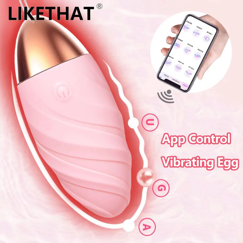 Zdjęcie produktu z kategorii wibrujących jajeczek - APP Bluetooth Vibrating Egg Clitoris
