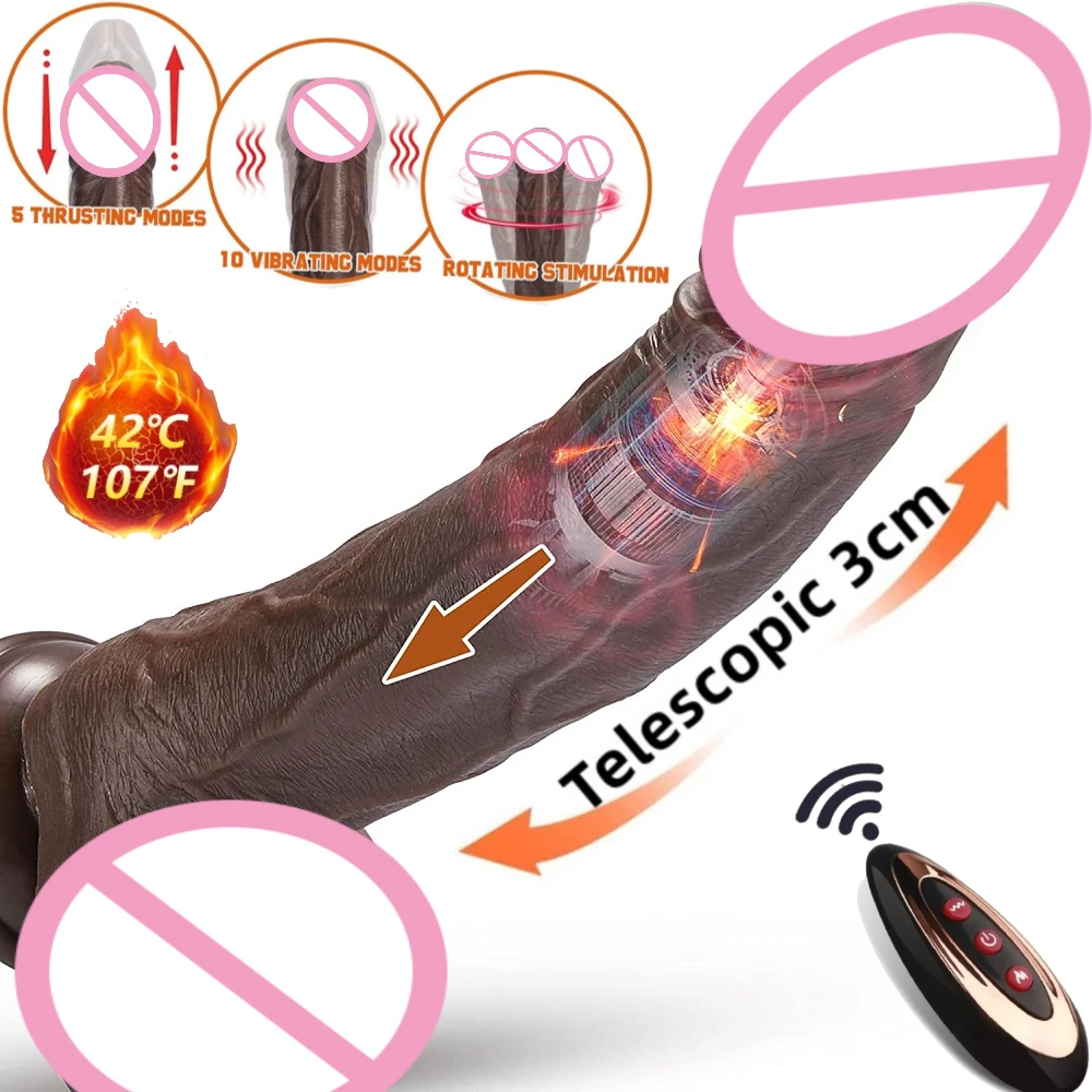 Zdjęcie produktu z kategorii wibratorów pchających - Thrusting Dildo Vibrator Sex Toy