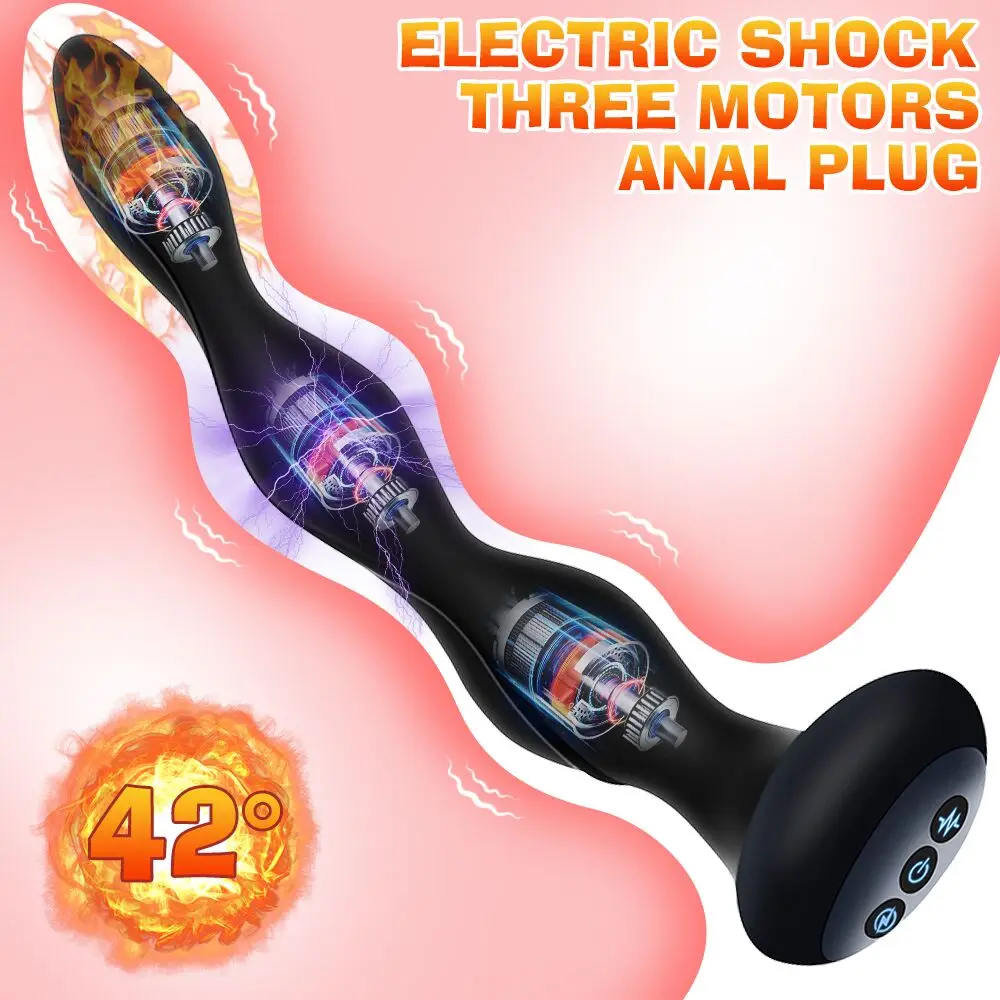 Zdjęcie produktu z kategorii wibratorów dla par - Electric Shock Anal Plug Prostate