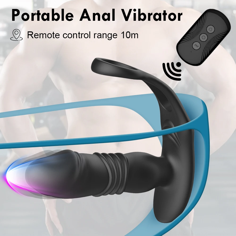 Zdjęcie produktu z kategorii zabawek erotycznych dla gejów - Telescopic Anal Vibrator Prostate Massage
