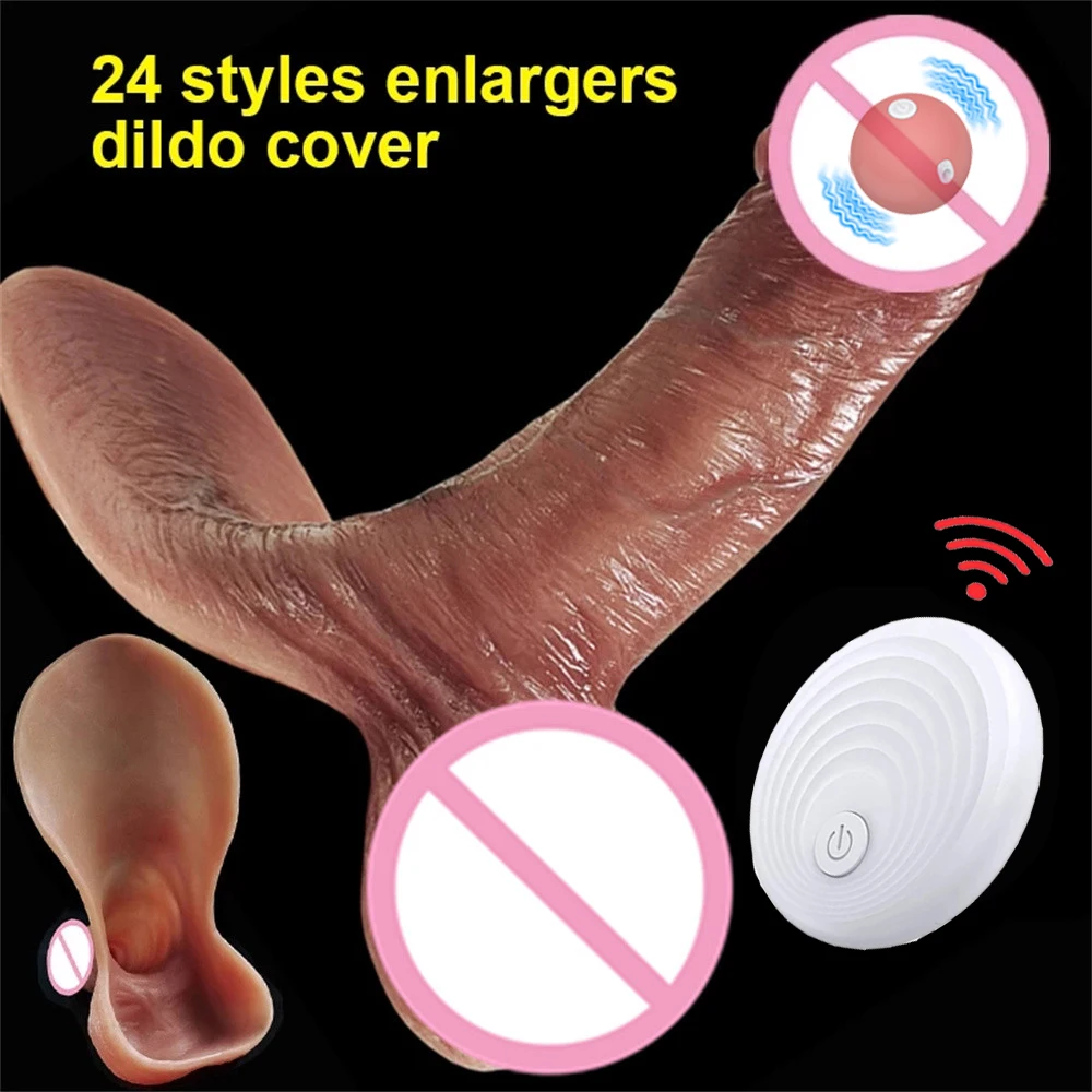 Zdjęcie produktu z kategorii nakładek na penisa - Realistic Penis Sleeve Cover Dick