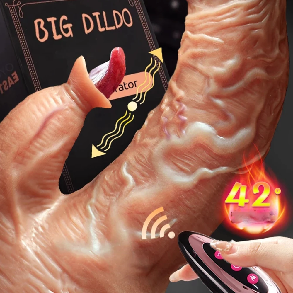 Zdjęcie produktu z kategorii wibrujące dilda - Female Big Dildo Vibrator Penis