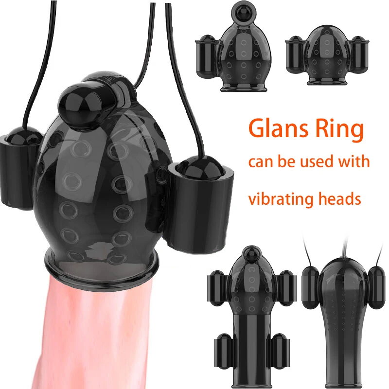 Zdjęcie produktu z kategorii pierścienie erekcyjne - Male Penis Glans Trainer Vibration