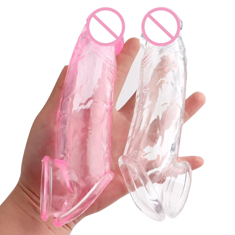 Zdjęcie produktu z kategorii nakładek na penisa - Reusable Penis Sleeve Extender Cock