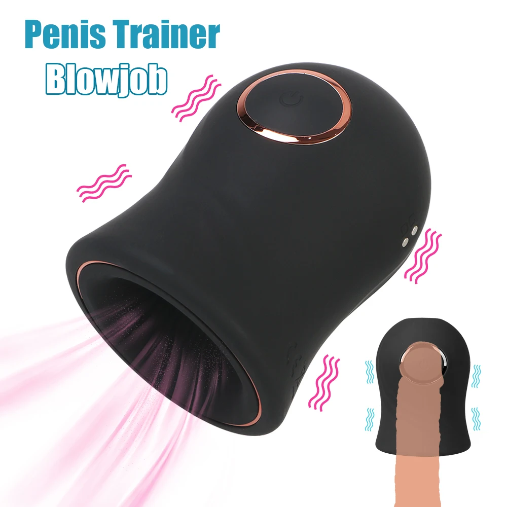 Zdjęcie produktu z kategorii masturbatorów dla mężczyzn - Penis Pump Sucking Vibrator For