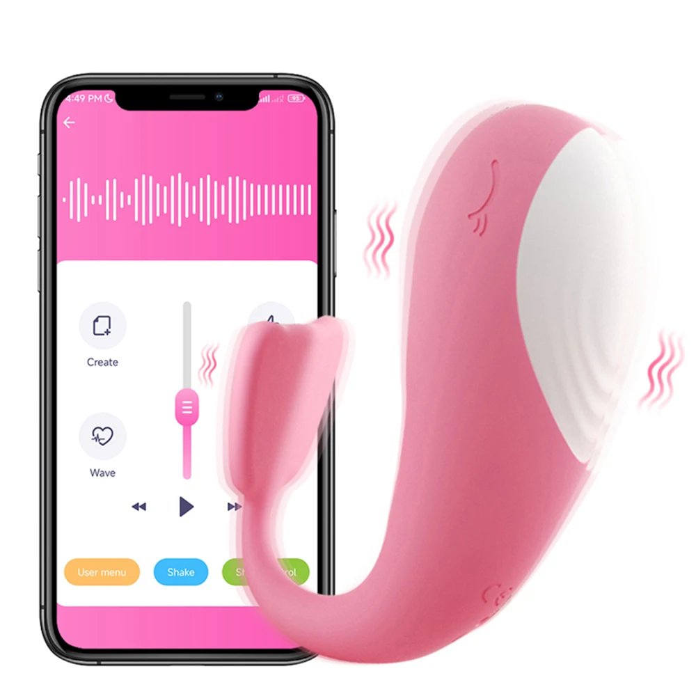 Zdjęcie produktu z kategorii wibrujących jajeczek - Whale Panties Vibrator Wireless Bluetooth