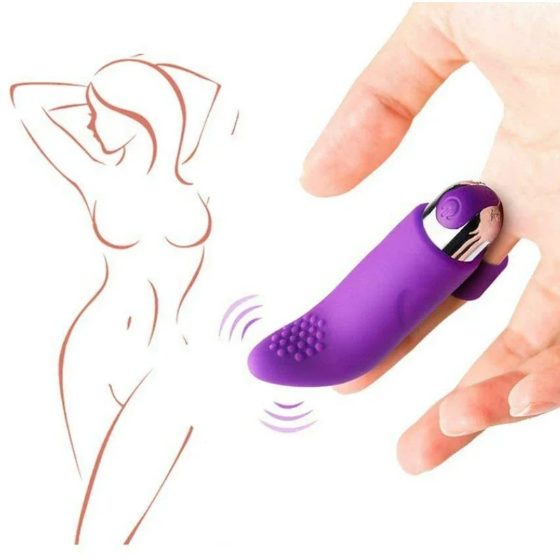 Zdjęcie produktu z kategorii wibrujących jajeczek - 10 Modes Finger Vibrator Clitoris
