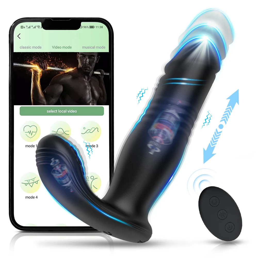 Zdjęcie produktu z kategorii wibratorów pchających - Bdsm Male Thrusting Prostate Massager