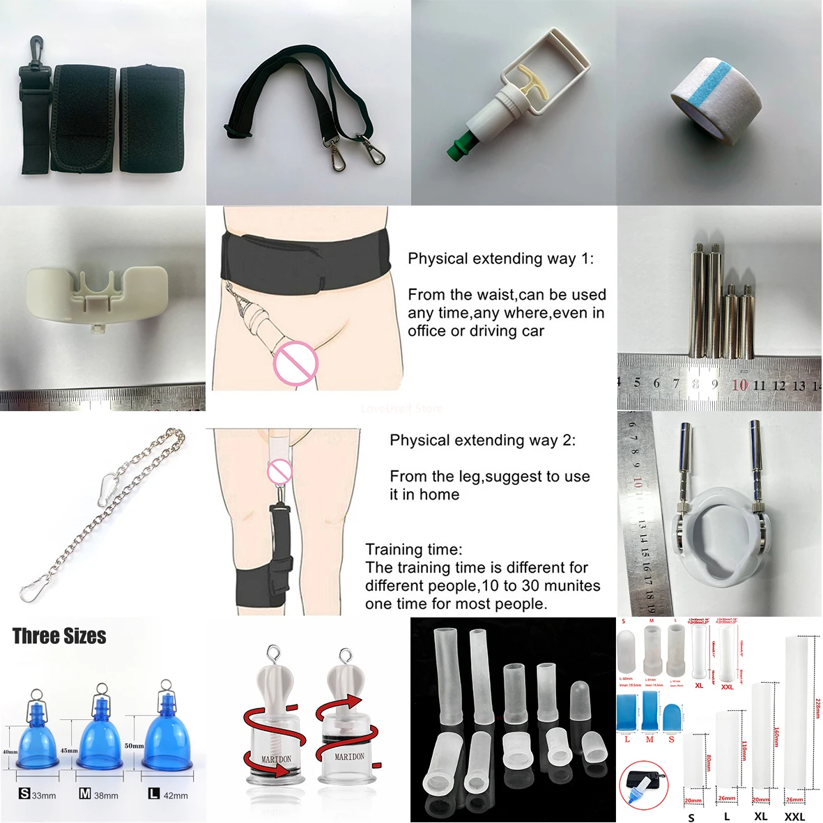 Zdjęcie produktu z kategorii nakładek na penisa - Penis Extender Accessories Various Sizes
