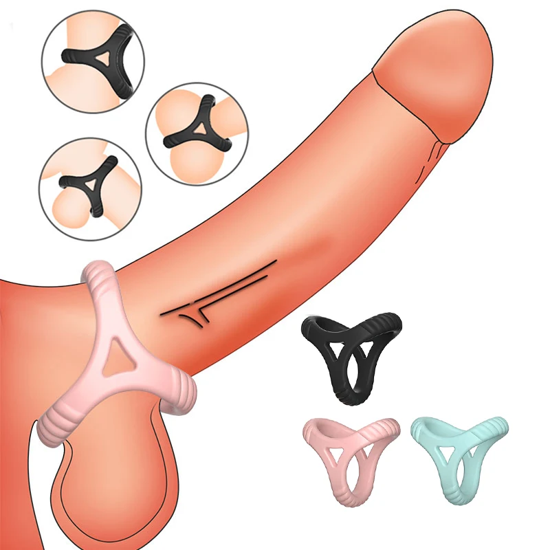 Zdjęcie produktu z kategorii gadżetów BDSM - Triple Cock Rings Sex Toys