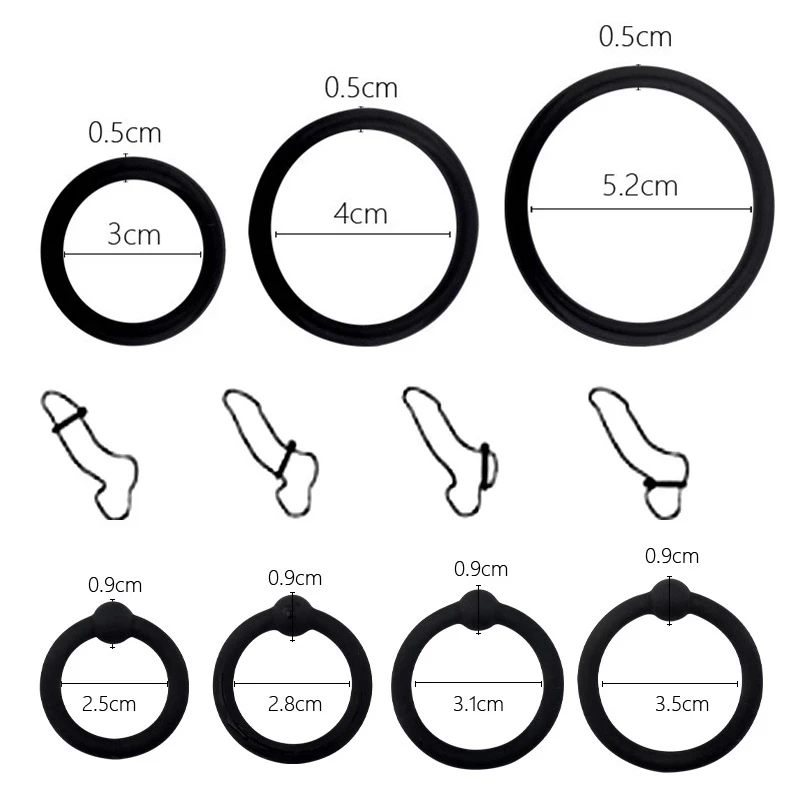 Zdjęcie produktu z kategorii pierścienie erekcyjne - Silicone Penis Ring Ejaculation Delay