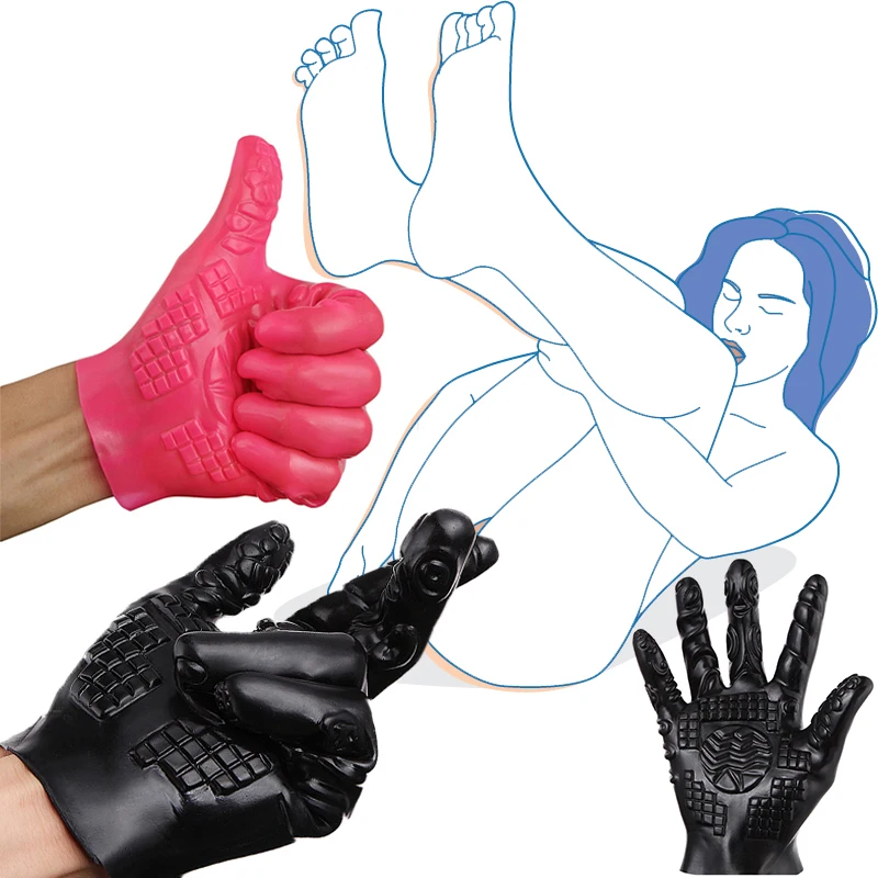Zdjęcie produktu z kategorii wibratorów na palec - Sex Shop Masturbator Finger Gloves