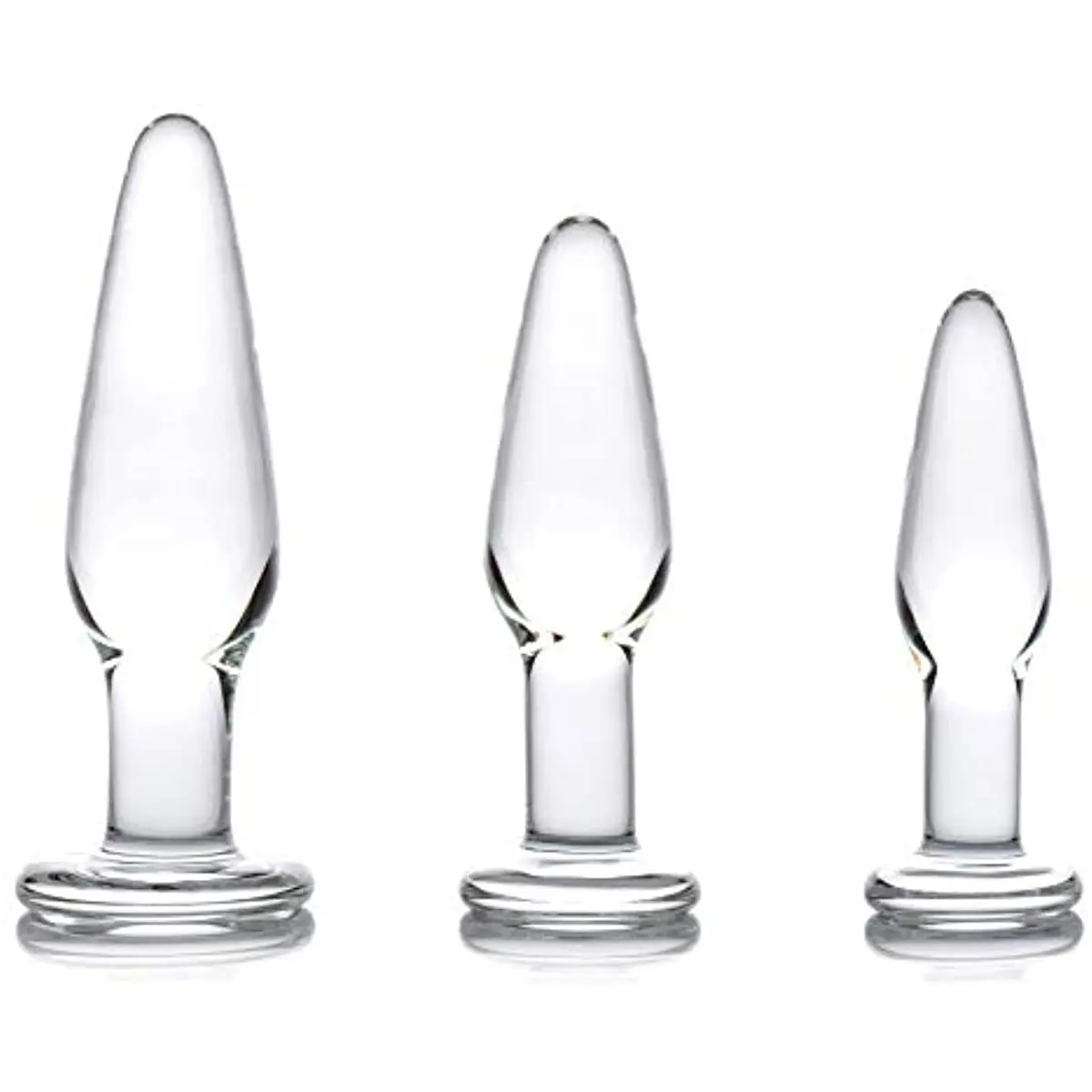 Zdjęcie produktu z kategorii korków analnych - Glass Anal Plug 3 Size