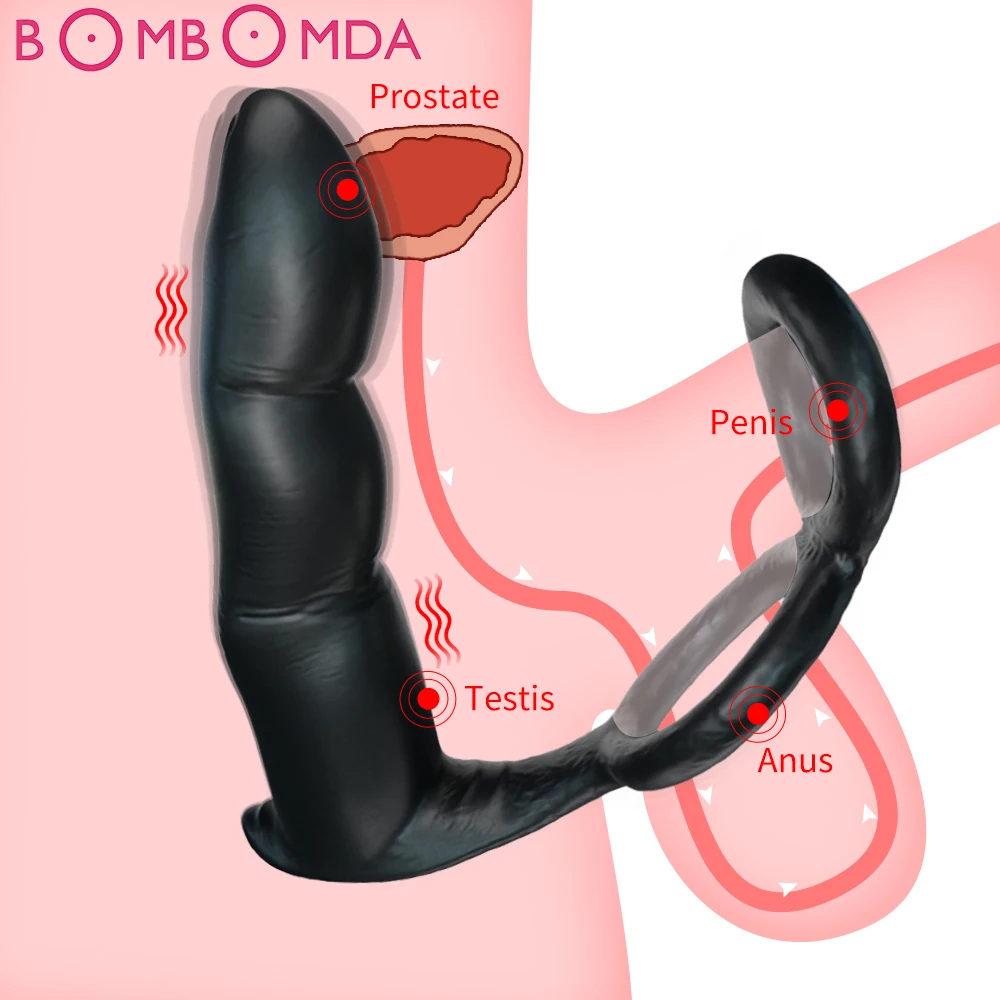 Zdjęcie produktu z kategorii zabawek erotycznych dla gejów - Dildo Anal Vibrators Male Prostate