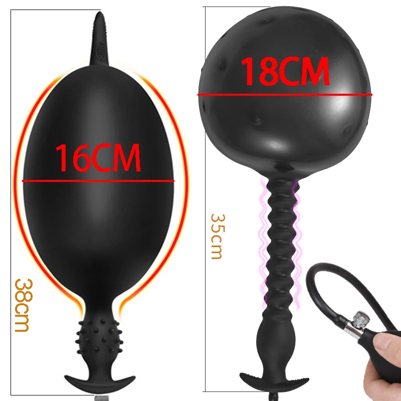 Zdjęcie produktu z kategorii korków analnych - 16/18cm Inflatable Anal Pump Enlargement