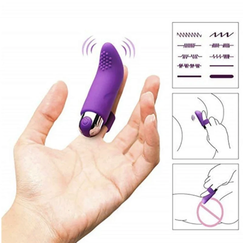 Zdjęcie produktu z kategorii wibratorów na palec - 10 Speeds USB Charging Finger