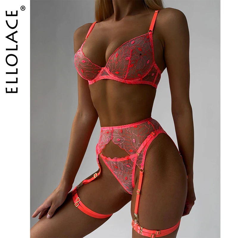 Zdjęcie produktu z kategorii bielizna erotyczna - Ellolace Fancy Erotic Lingerie Neon