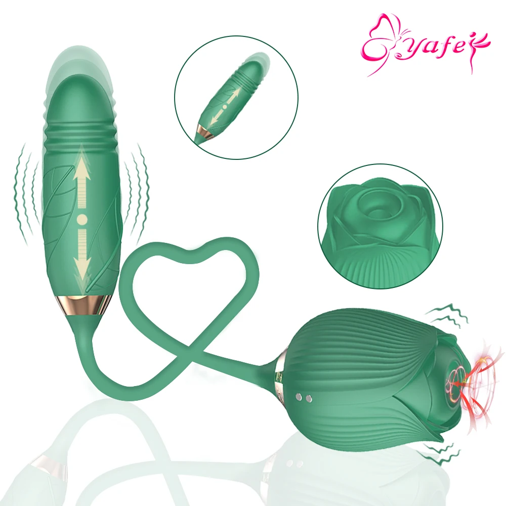 Zdjęcie produktu z kategorii wibratorów pchających - Rose Sucking Vibrator for Women