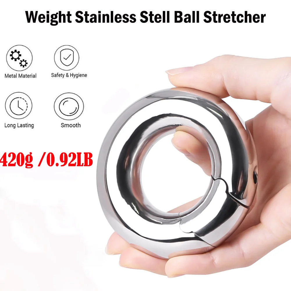 Zdjęcie produktu z kategorii pierścienie erekcyjne - Stainless Steel Ball Stretcher Lock