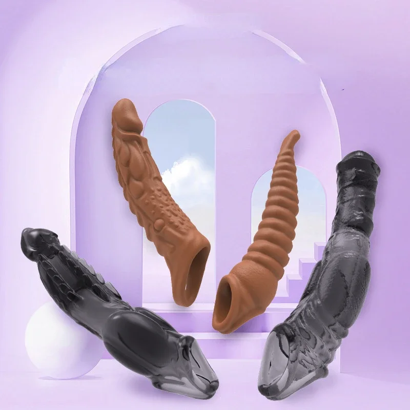Zdjęcie produktu z kategorii nakładek na penisa - Vibrating Penis Sleeve Sex Tool
