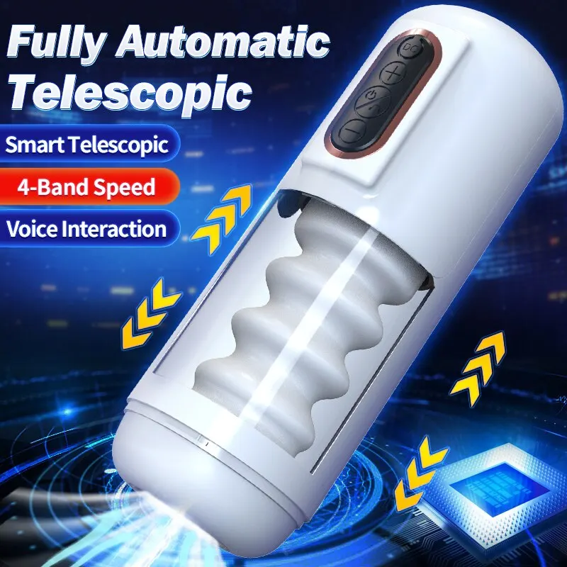 Zdjęcie produktu z kategorii masturbatorów dla mężczyzn - Automatic Telescopic Sucking Vibrating Masturbator
