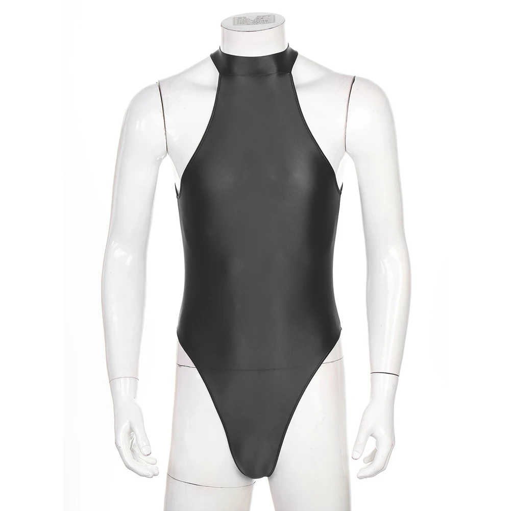 Zdjęcie produktu z kategorii odzieży erotycznej dla mężczyzn - Sexy Men Bodysuit Oil Shiny