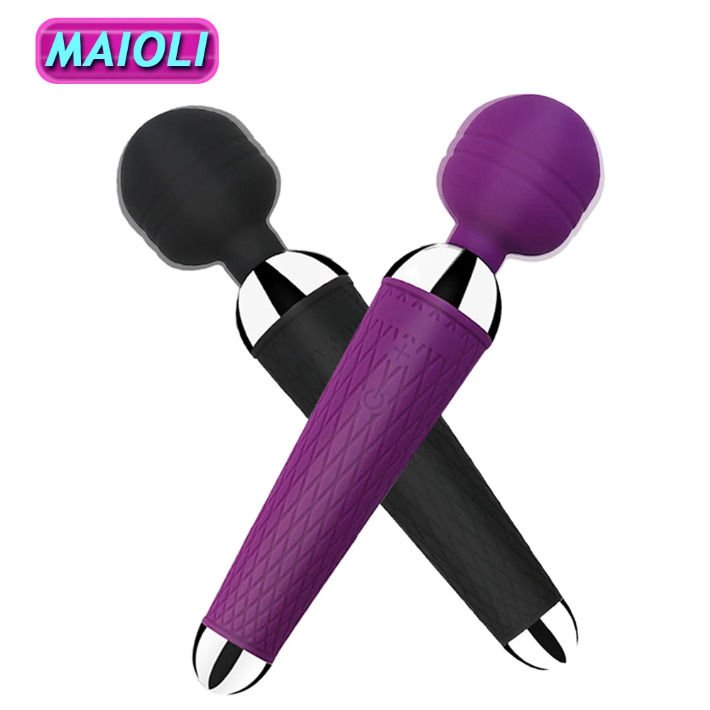 Zdjęcie produktu z kategorii wibratorów różdżek (magic wand) - Powerful Clitoris Vibrators USB Recharge