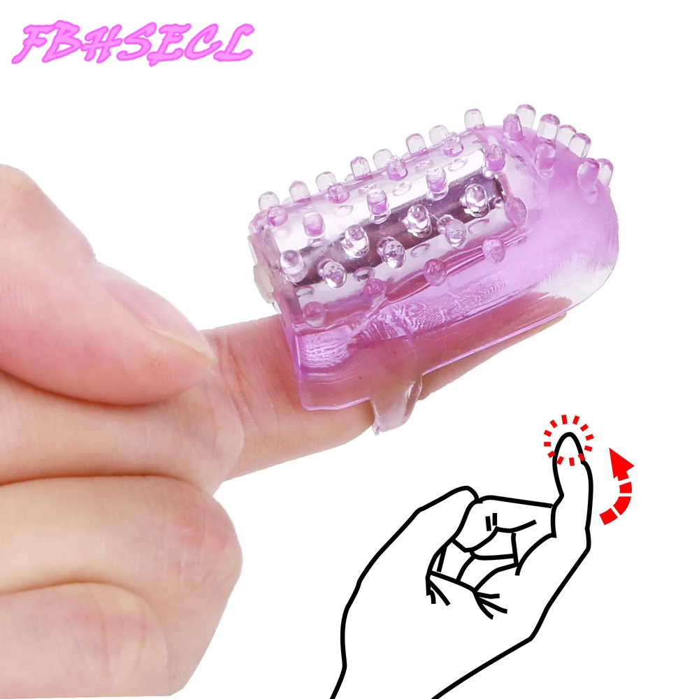 Zdjęcie produktu z kategorii wibratorów na palec - Finger Vibrator Nipple Clitoris Stimulator