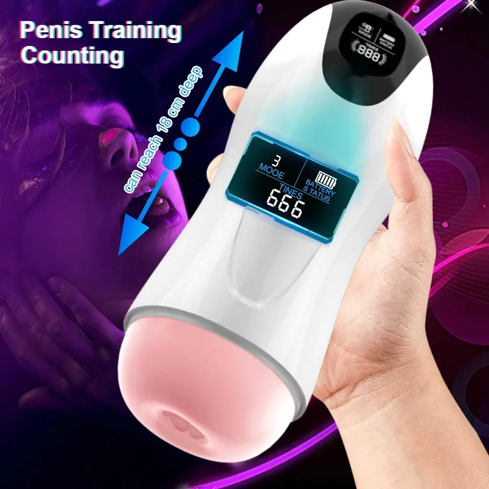 Zdjęcie produktu z kategorii masturbatorów dla mężczyzn - Automatic Male Masturbator Cup Vibration