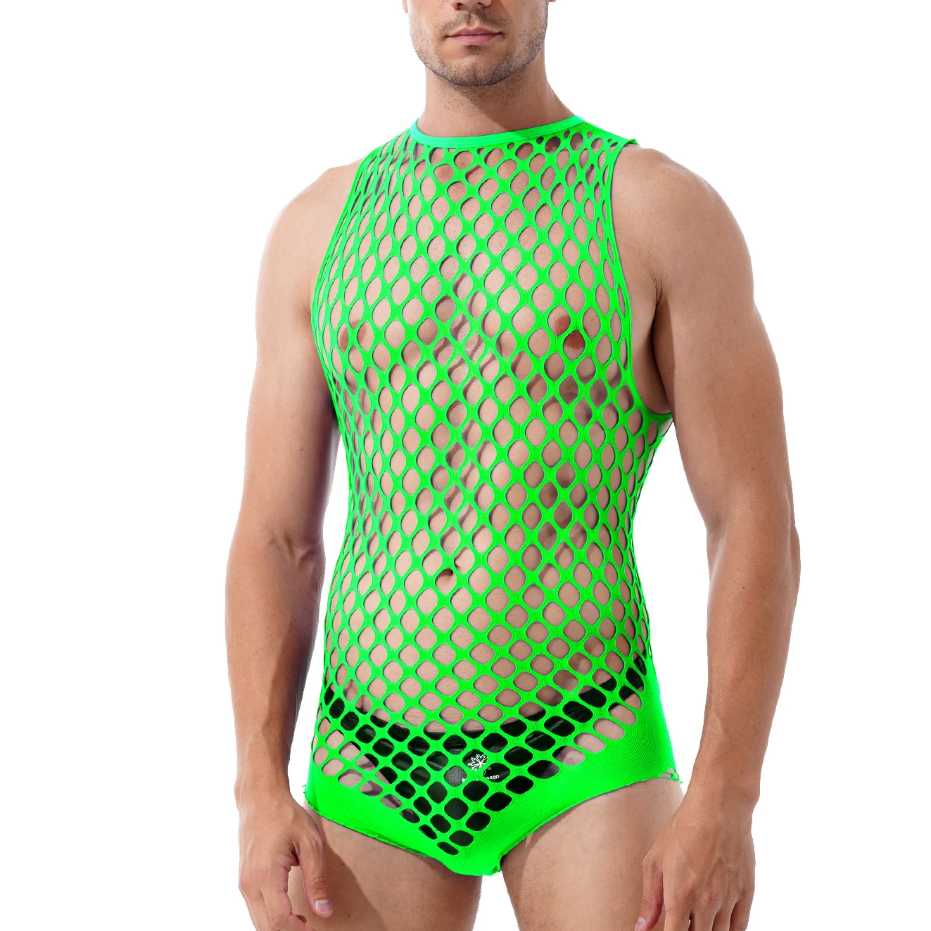 Zdjęcie produktu z kategorii odzieży erotycznej dla mężczyzn - Male Sexy Lingerie Men's Fishnet