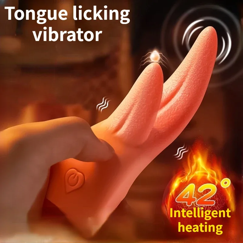 Zdjęcie produktu z kategorii wibratorów dla par - Tongue Licking Vibrator for Women
