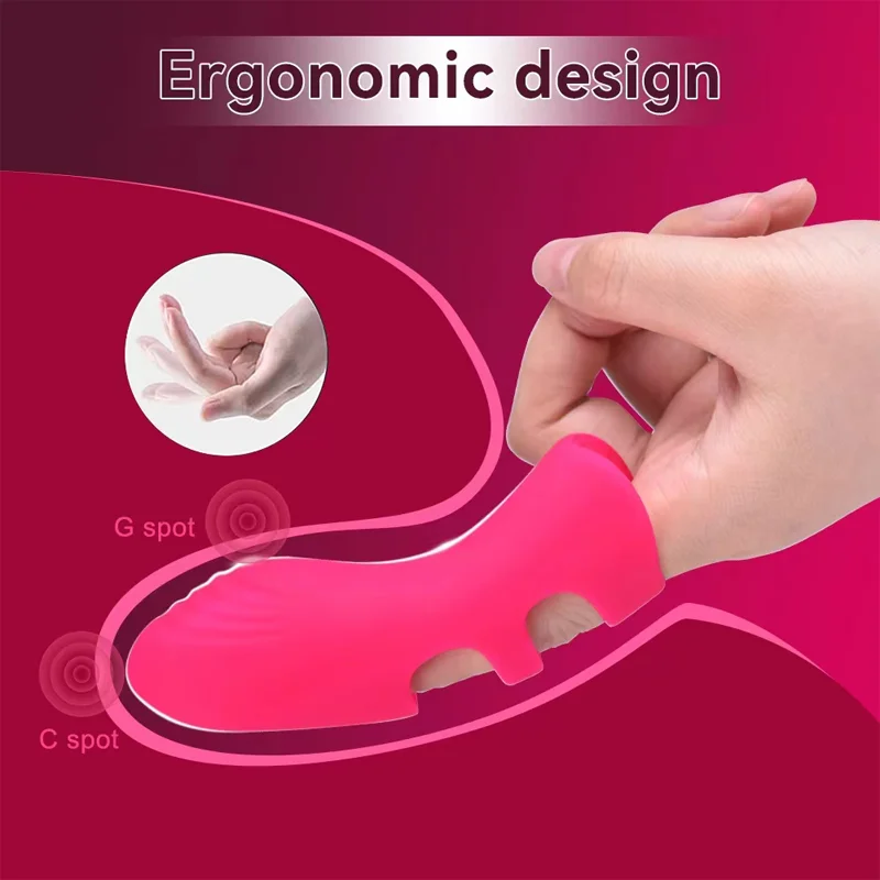 Zdjęcie produktu z kategorii wibrujących jajeczek - Finger Vibrator 10 Modes G