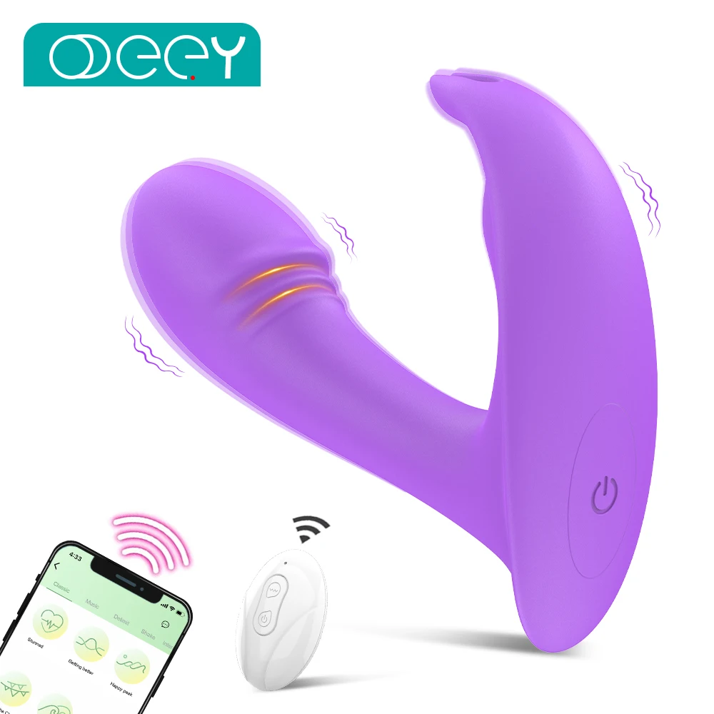 Zdjęcie produktu z kategorii wibratorów króliczków - Wearable Panty Vibrator App Remote