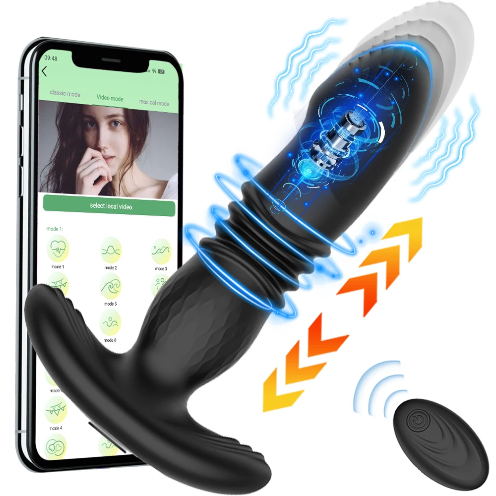 Zdjęcie produktu z kategorii wibratorów pchających - Male Thrusting Prostate Massager Bluetooth