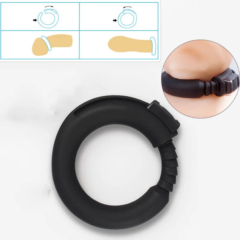 Zdjęcie produktu z kategorii pierścienie erekcyjne - 1PC Adjustable Cock Ring Delay