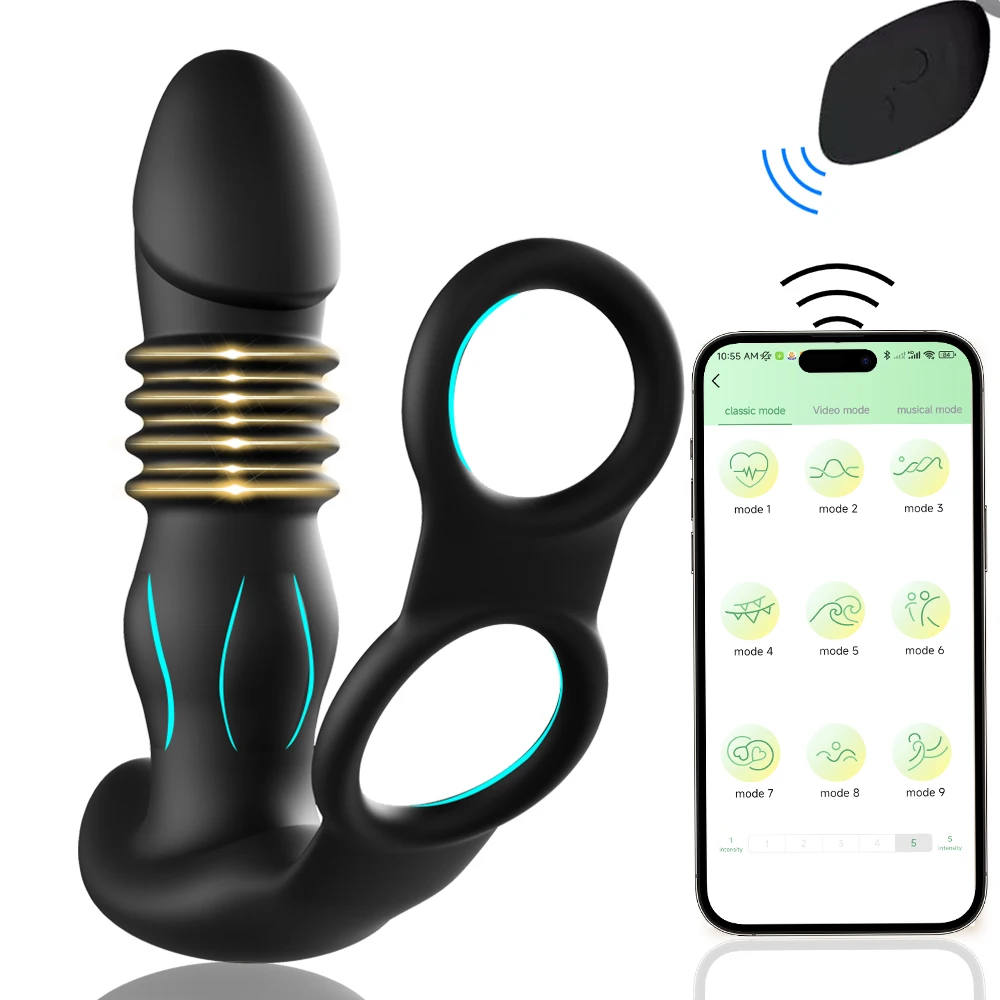 Zdjęcie produktu z kategorii wibratorów luksusowych - Telescopic Anal Butt Plug Prostate