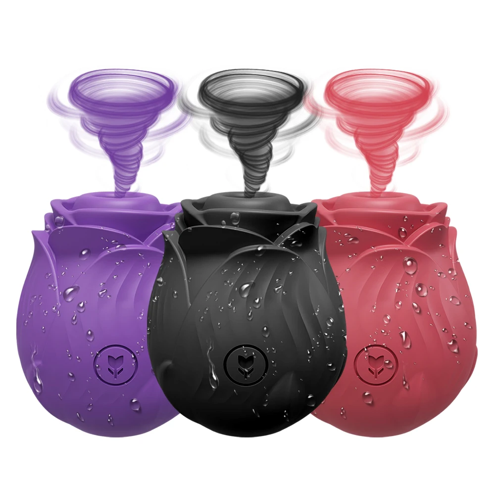 Zdjęcie produktu z kategorii wibratorów łechtaczkowych - Clitoris Sucking Rose-Vibrator for Women