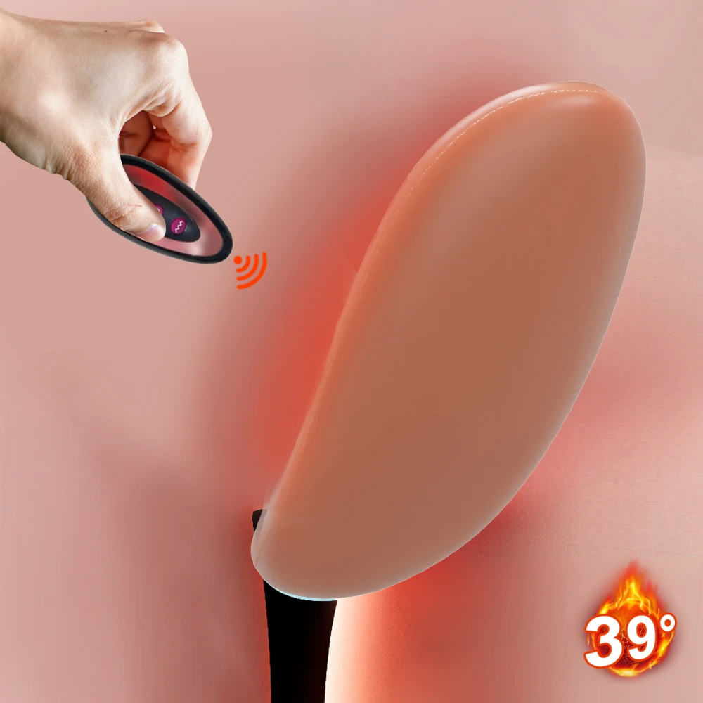 Zdjęcie produktu z kategorii wibratorów pchających - Thrusting Heating Dildo Vibrator Wearable