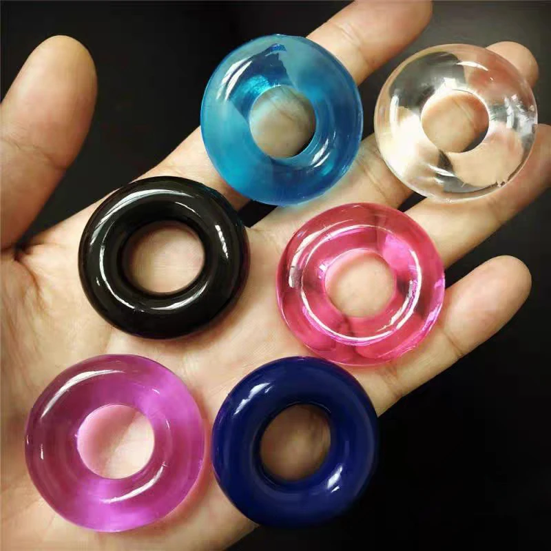 Zdjęcie produktu z kategorii pierścienie erekcyjne - 10/5Pcs Silicone Durable Penis Ring