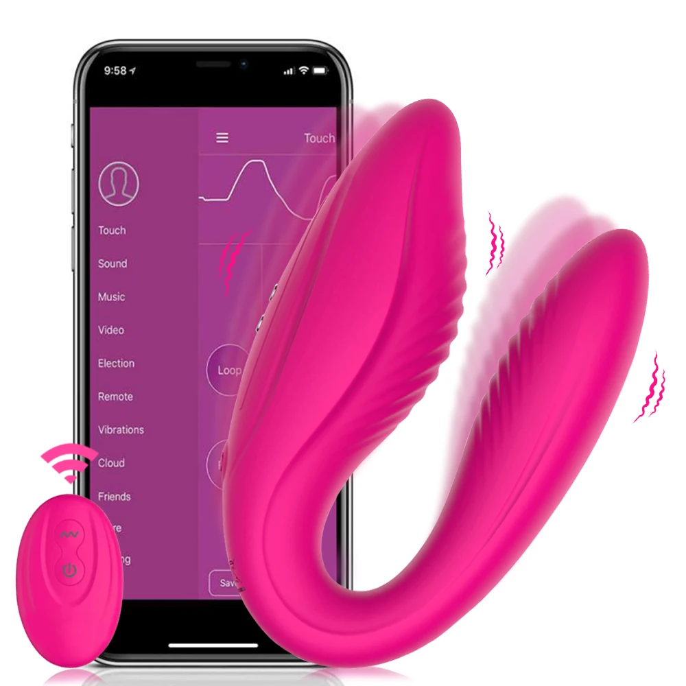 Zdjęcie produktu z kategorii wibratorów do majtek - U Shaped Sexy Toy Bluetooth