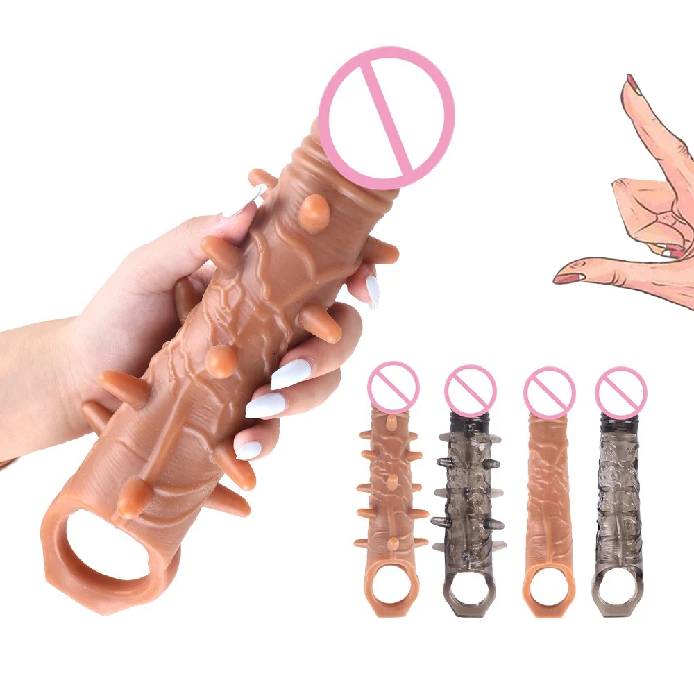 Zdjęcie produktu z kategorii nakładek na penisa - 10Inch Large Penis Thickened Enlargers