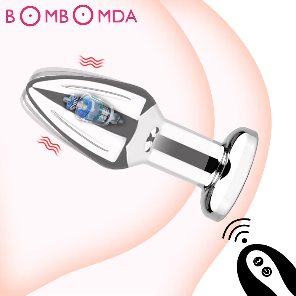 Zdjęcie produktu z kategorii wibratorów analnych- Vibrating Metal Anal Plug Sex