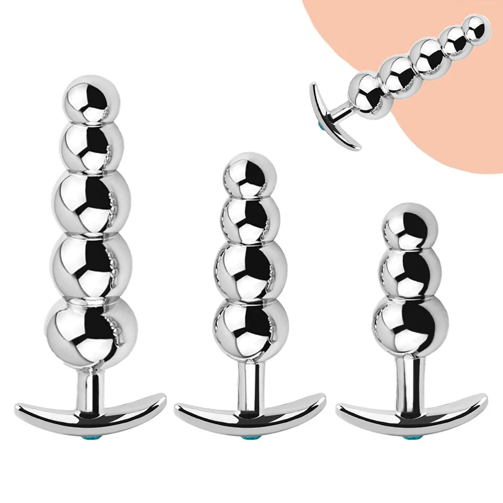 Zdjęcie produktu z kategorii korków analnych - Metal Anal Beads Butt Plug